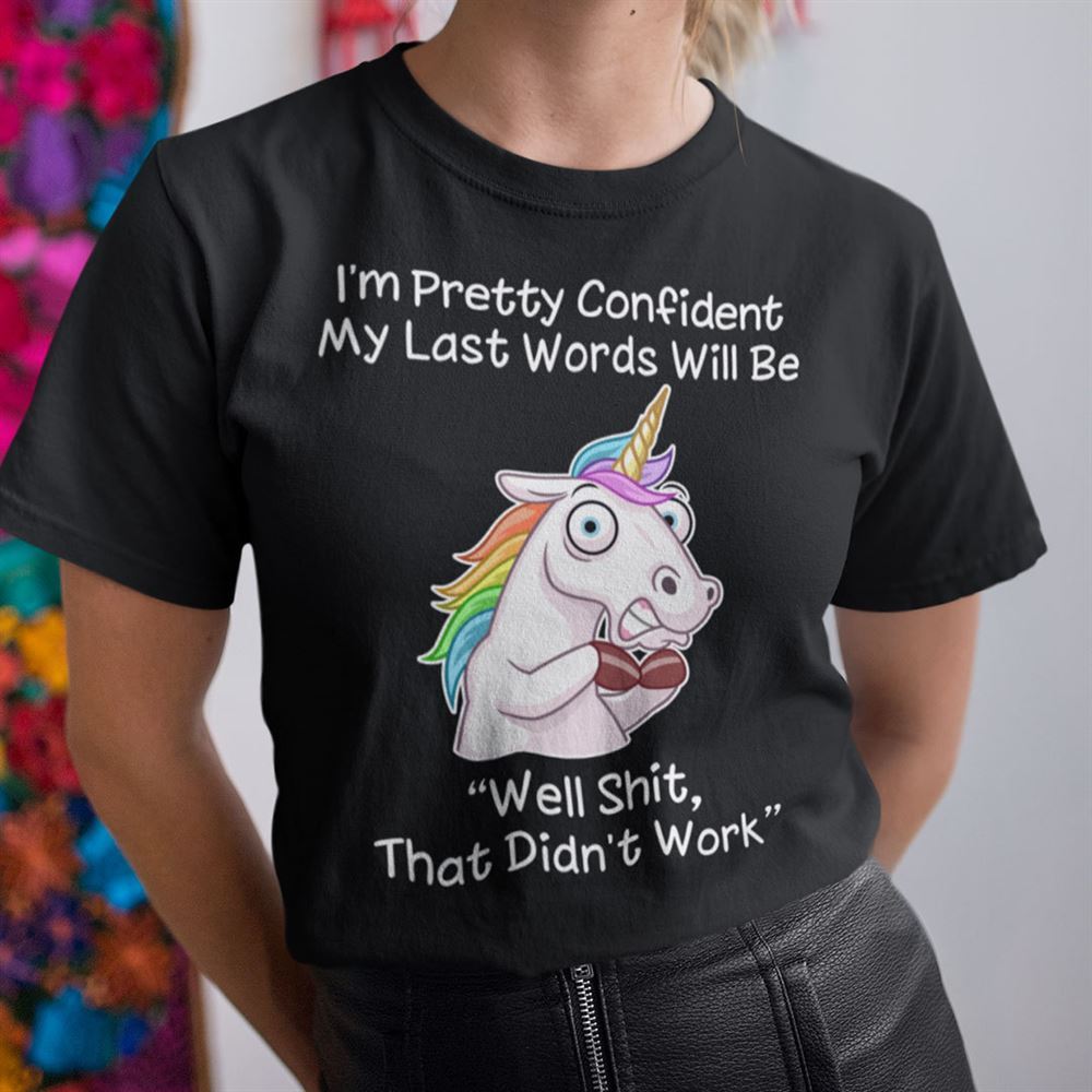 Promotions Unicorn T Shirt Im Pretty Confidence 