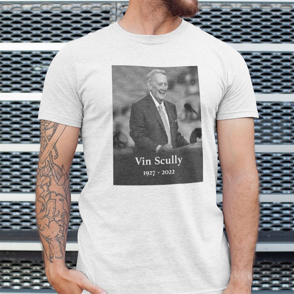 Attractive Vin Scully Shirt 1927-2022 