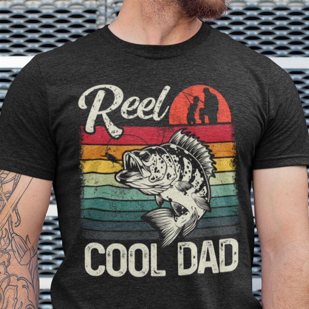 Limited Editon Vintage Reel Cool Dad T Shirt 