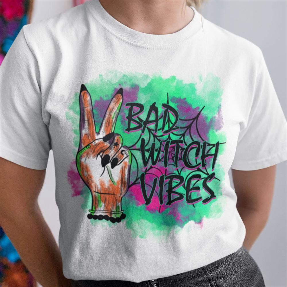 Promotions Witch T Shirt Bad Witch Vibes 