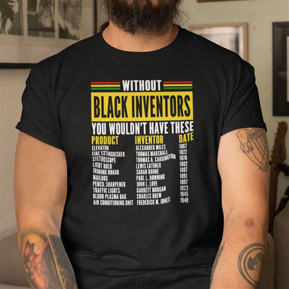 High Quality Without Black Inventors You Wouldnt Have These Shirt Black History Month 