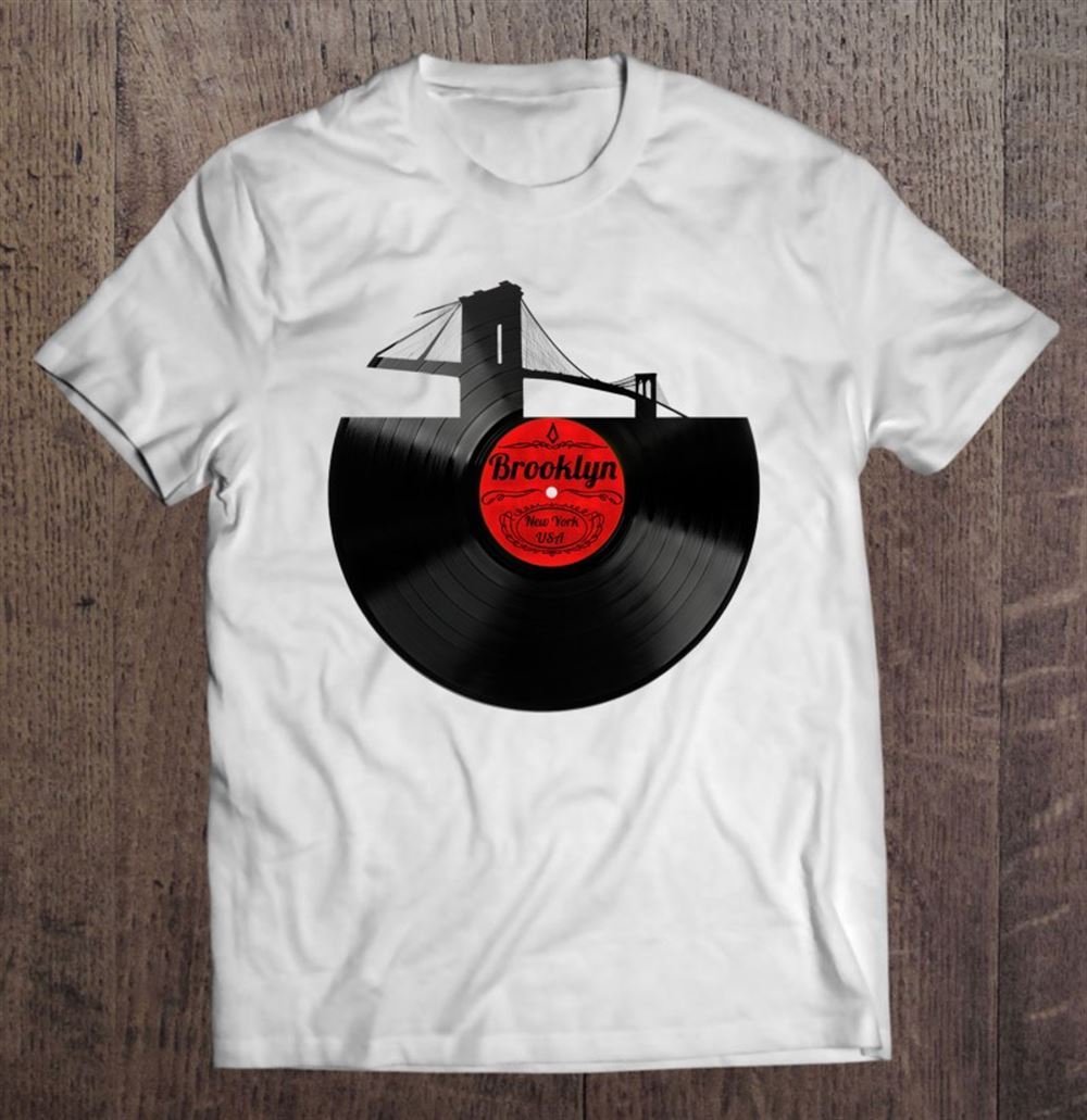 Great Brooklyn Bridge Shirt New York Nyc Vinyl Record